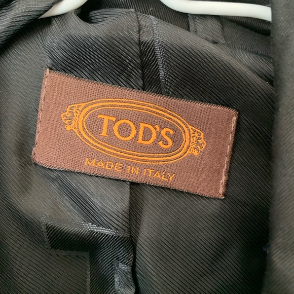 Black Tod's Trench Coat Made in Italy - Picture 2 of 3